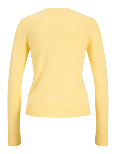 JJXX Long Sleeve Crew Neck Top in Yellow