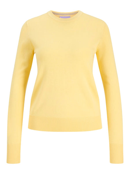 JJXX Long Sleeve Crew Neck Top in Yellow