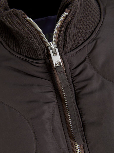 JJXX Quilted Jacket in Brown