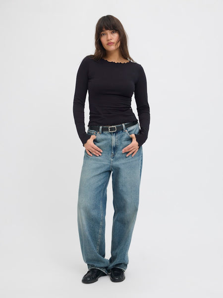 JJXX Long Sleeve Top in Black