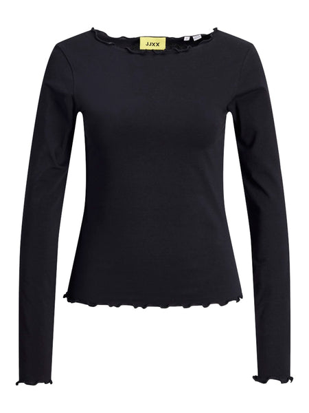 JJXX Long Sleeve Top in Black