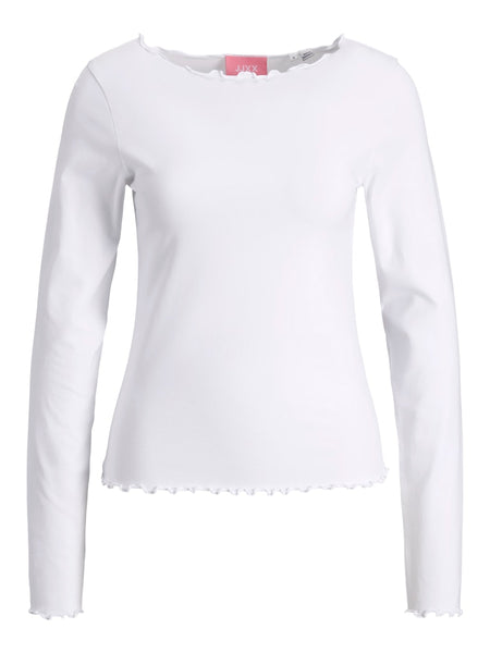 JJXX Long Sleeve Top in White