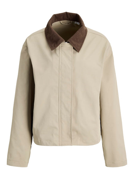 JJXX Cord Collar Jacket in Beige