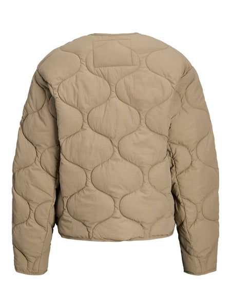 JJXX Short Quilted Jacket in Beige