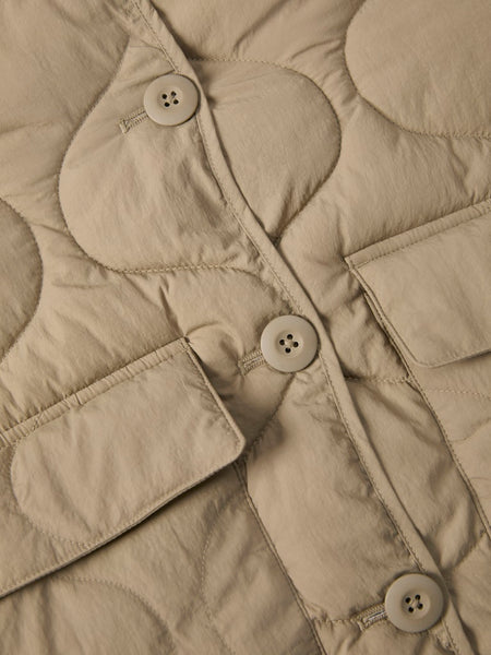 JJXX Short Quilted Jacket in Beige