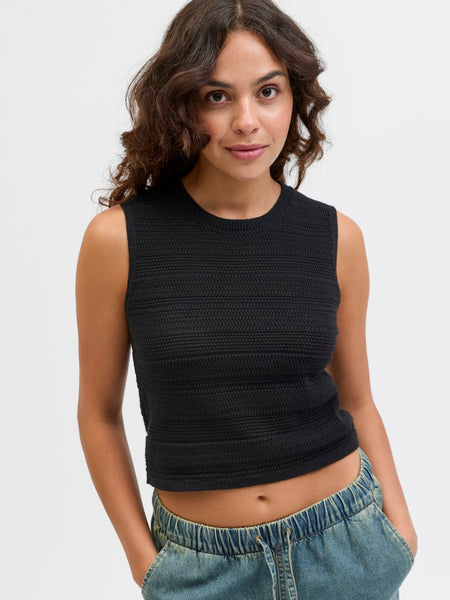 JJXX Knit Vest in Black
