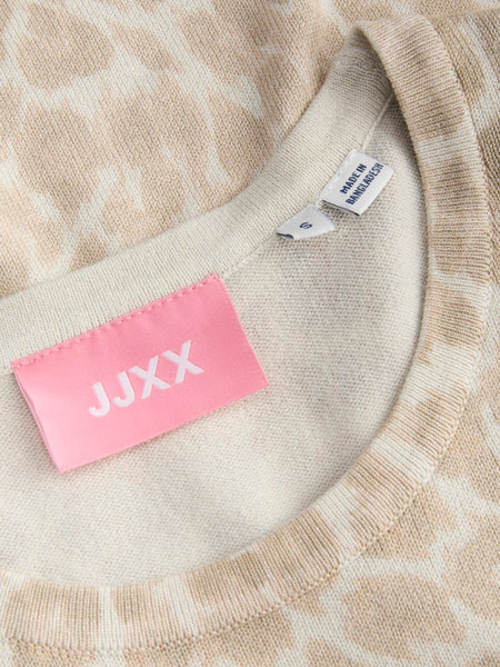 JJXX Leopard Print Tank Top in Beige