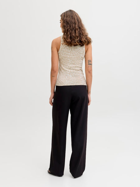 JJXX Leopard Print Tank Top in Beige