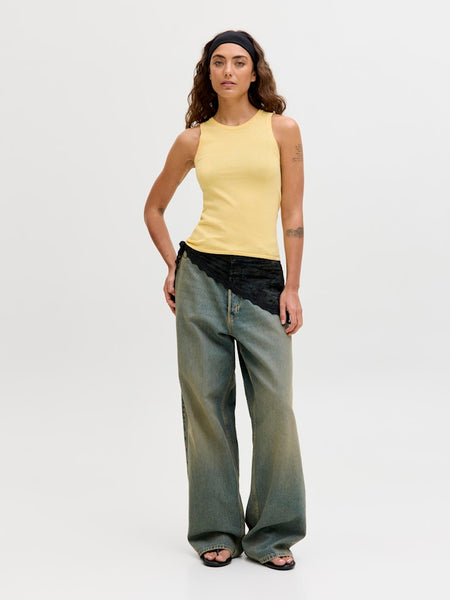 JJXX Knit Tank Top in Yellow