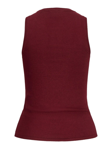 JJXX Knit Tank Top in Maroon