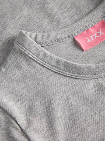 JJXX "Amour" Print T-Shirt in Light Grey