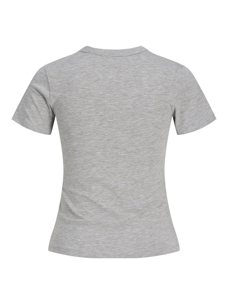 JJXX "Amour" Print T-Shirt in Light Grey