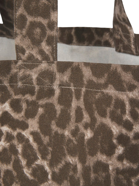 JJXX Leopard Print Tote Bag in Brown