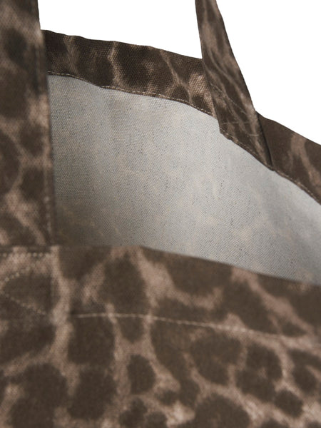 JJXX Leopard Print Tote Bag in Brown