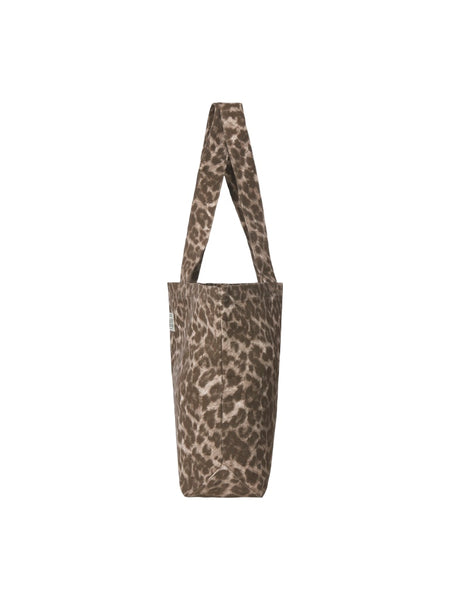 JJXX Leopard Print Tote Bag in Brown
