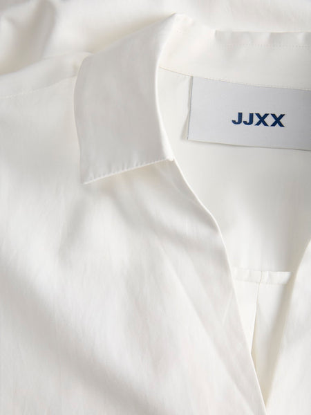 JJXX 3/4 Sleeve Poplin Blouse in White