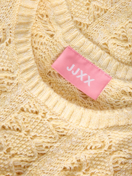JJXX Scallop Edge Knit Vest in Yellow