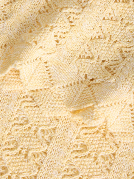 JJXX Scallop Edge Knit Vest in Yellow