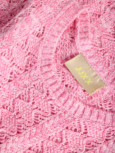 JJXX Scallop Edge Knit Vest in Pink