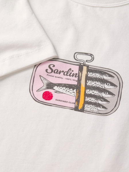 JJXX Sardine Print T-Shirt in White