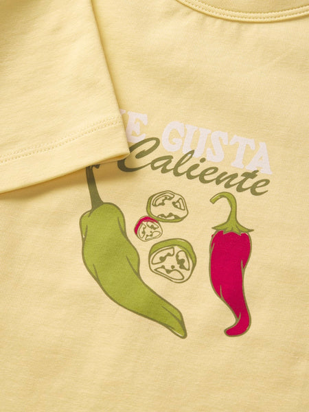 JJXX Chilli Print T-Shirt in Yellow