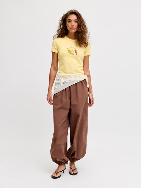 JJXX Chilli Print T-Shirt in Yellow