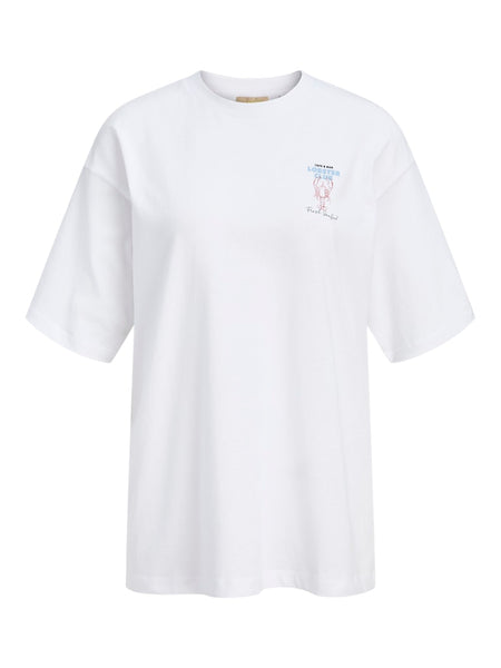 JJXX Loose Fit "Lobster Club" T-Shirt in White