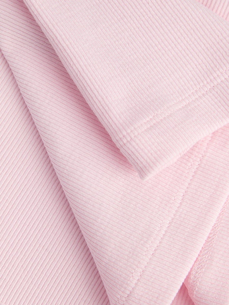 JJXX Ribbed Scoop Neck Tank Top in Pink