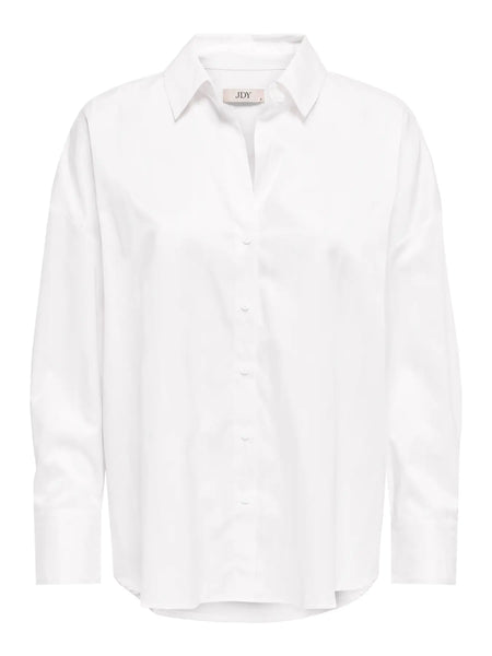 JDY V-Neck Shirt in White