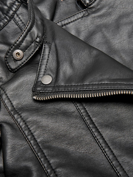 KIDS ONLY Faux Leather Biker Jacket in Black