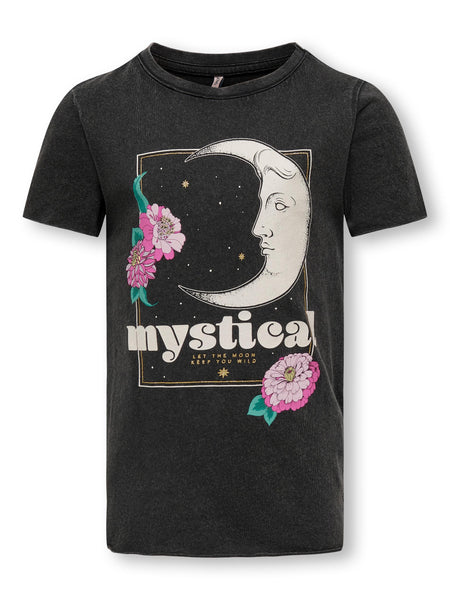 Kids Only Printed Mystical T-Shirt in Black