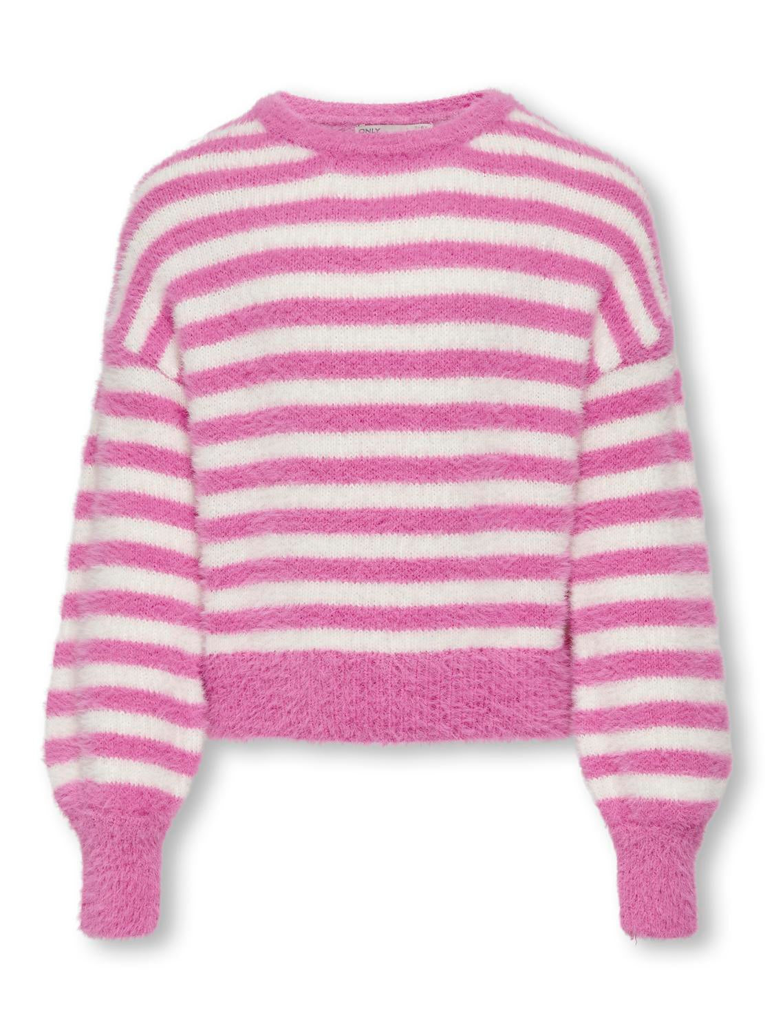 Kids Only Striped Knit Jumper in Pink