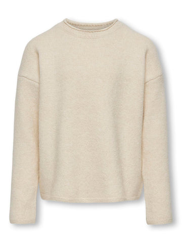 Kids Only Printed Knit Jumper in Cream