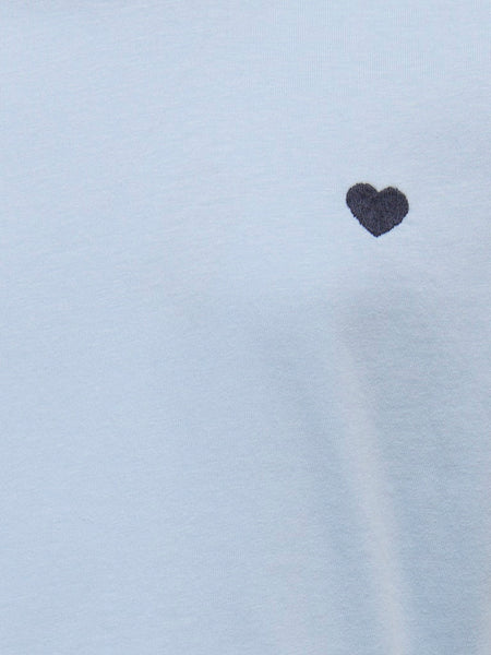 KIDS ONLY Embroidered Heart Detail T-Shirt in Blue
