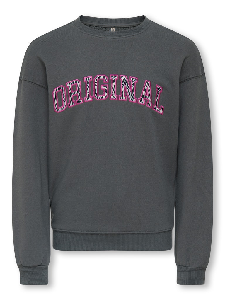 KIDS ONLY Printed "Original" Sweatshirt in Charcoal