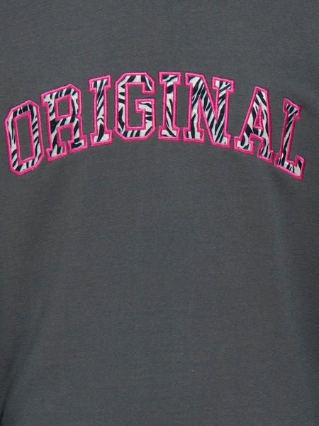 KIDS ONLY Printed "Original" Sweatshirt in Charcoal
