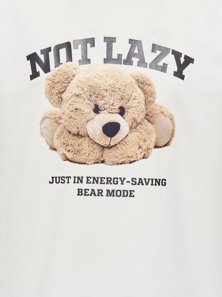 KIDS ONLY Teddy Bear T-Shirt in White