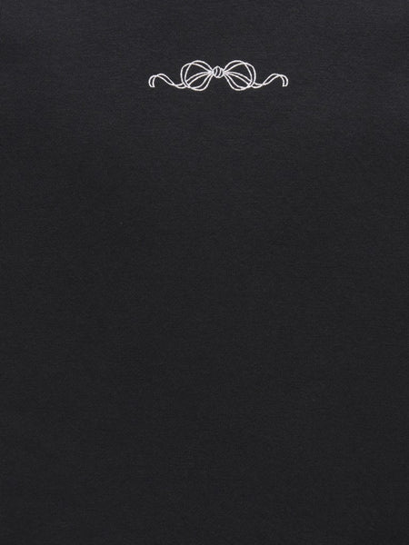 KIDS ONLY Sequin Detail Bow Sweatshirt in Black