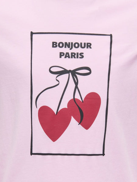 KIDS ONLY Printed Paris T-Shirt in Pink