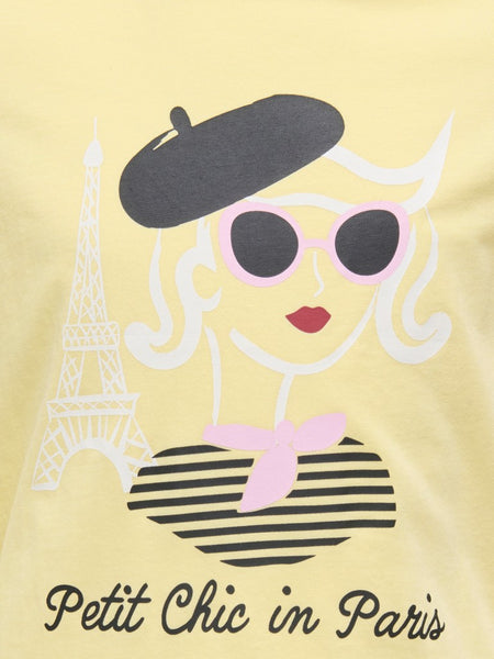 KIDS ONLY Printed Paris T-Shirt in Yellow