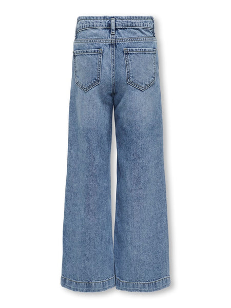 Kids Only Wide Leg Jeans in Medium Blue