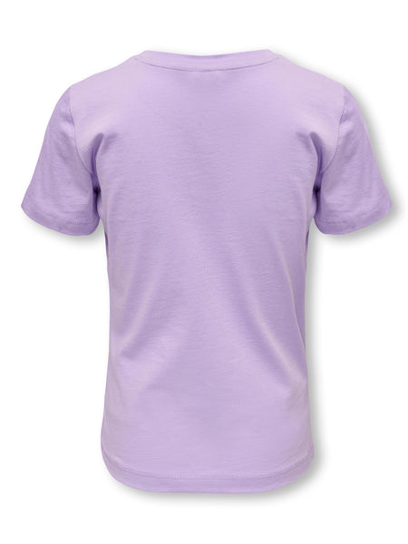 Kids Only Solid T-Shirt in Lilac