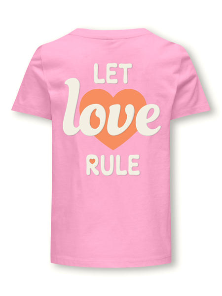 Kids Only "Let Love Rule" T-Shirt in Pink