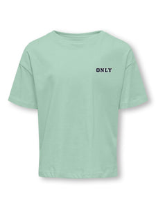 Kids Only Printed "Good Outfit" T-Shirt in Green