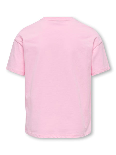 KIDS ONLY Printed "Sunny Days" Loose Fit T-Shirt in Pink