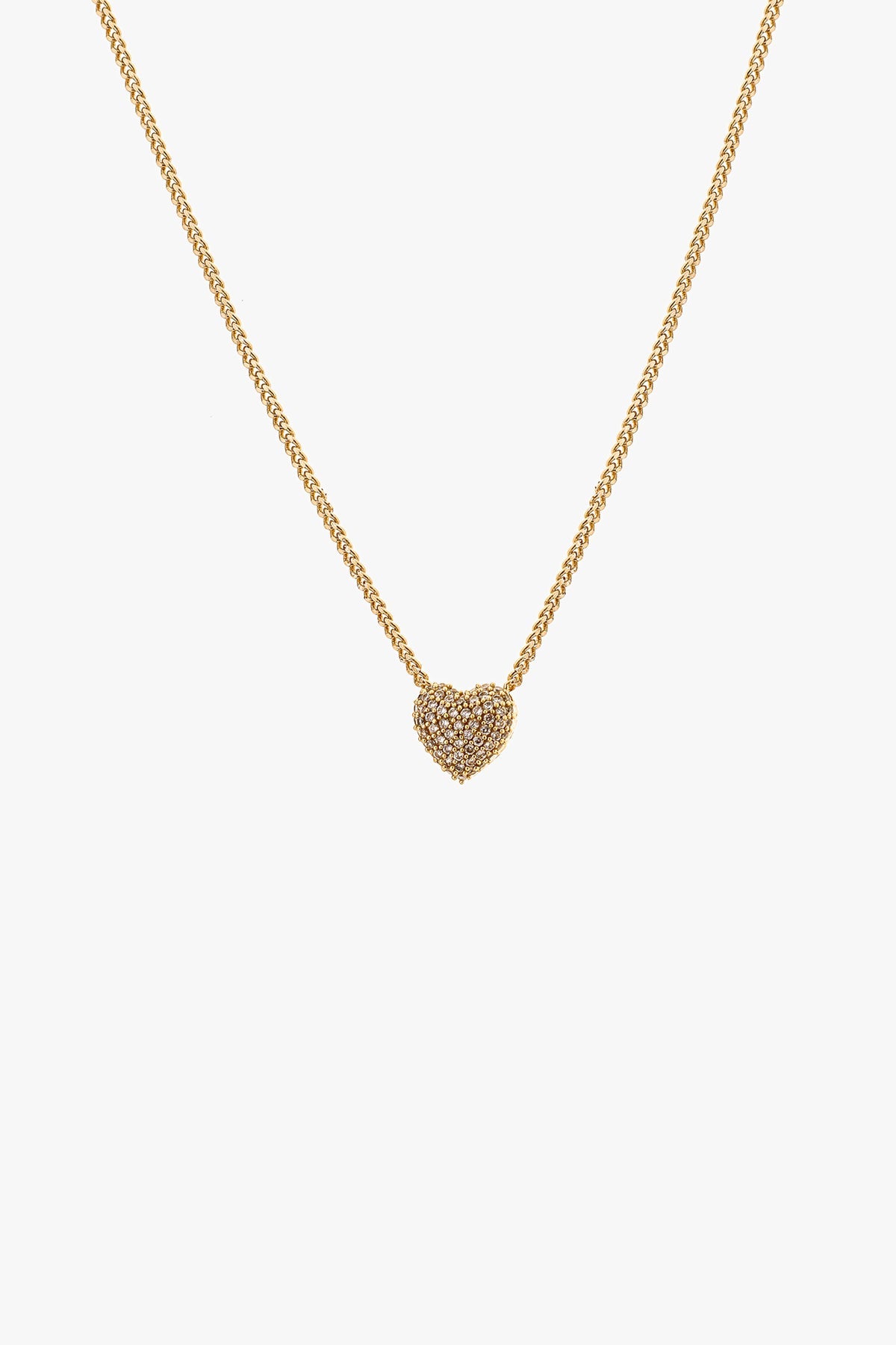 Tutti & Co Pave Heart Necklace