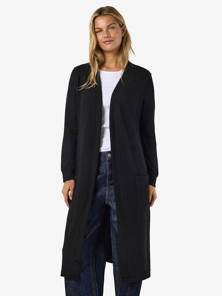 NOISY MAY Long Cardigan in Black