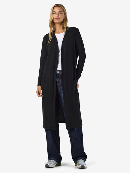 NOISY MAY Long Cardigan in Black