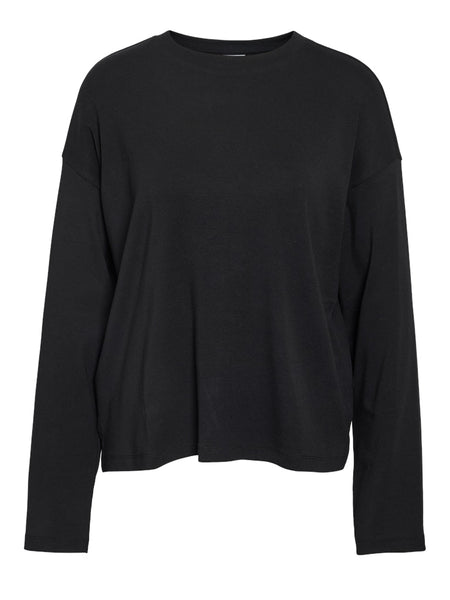 NOISY MAY Long Sleeve Top in Black