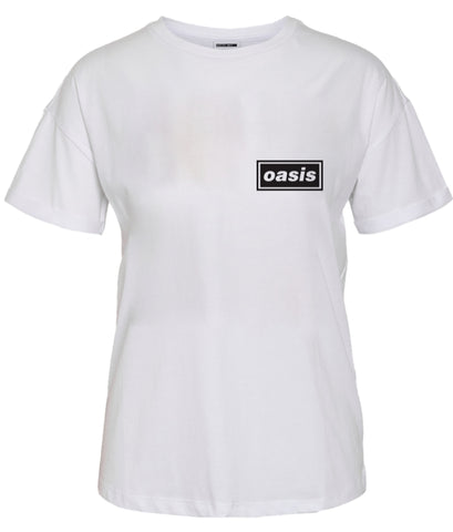 Noisy May Printed Oasis T-Shirt in White